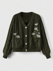 Cardigan Feminino Flower