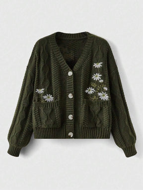 Cardigan Feminino Flower