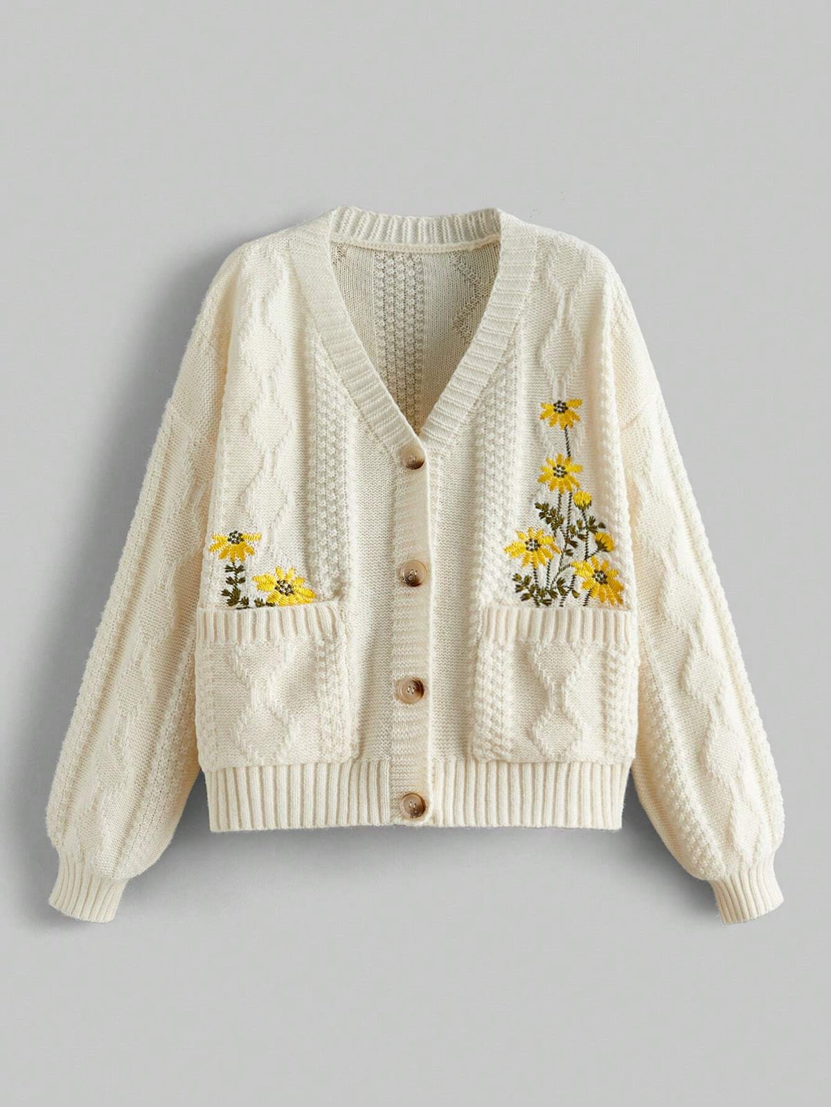 Cardigan Feminino Flower