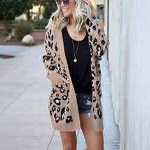 Cardigan Feminino Leopard