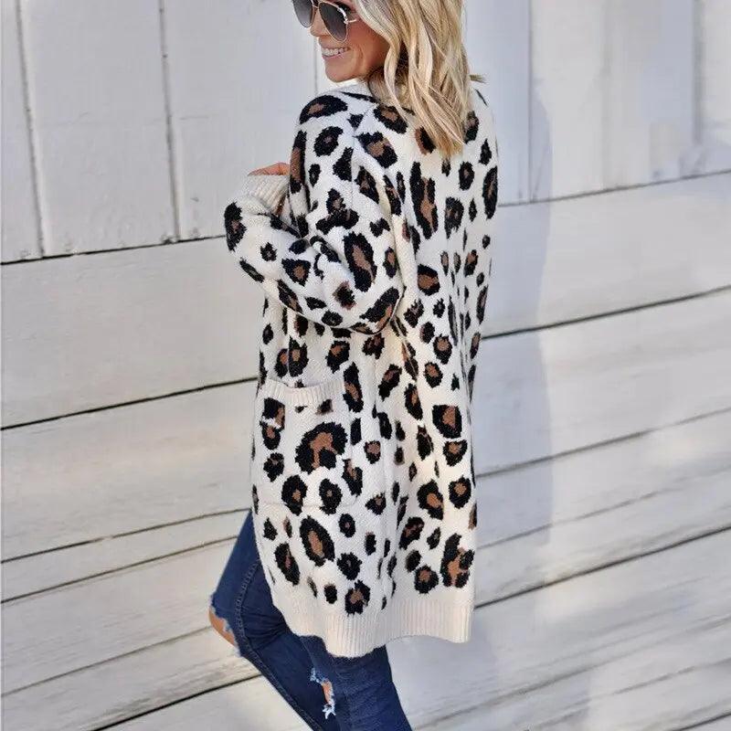 Cardigan Feminino Leopard